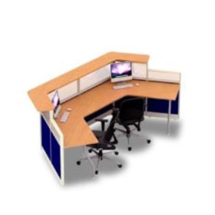 Meja Kantor Partisi Uno 2 orang