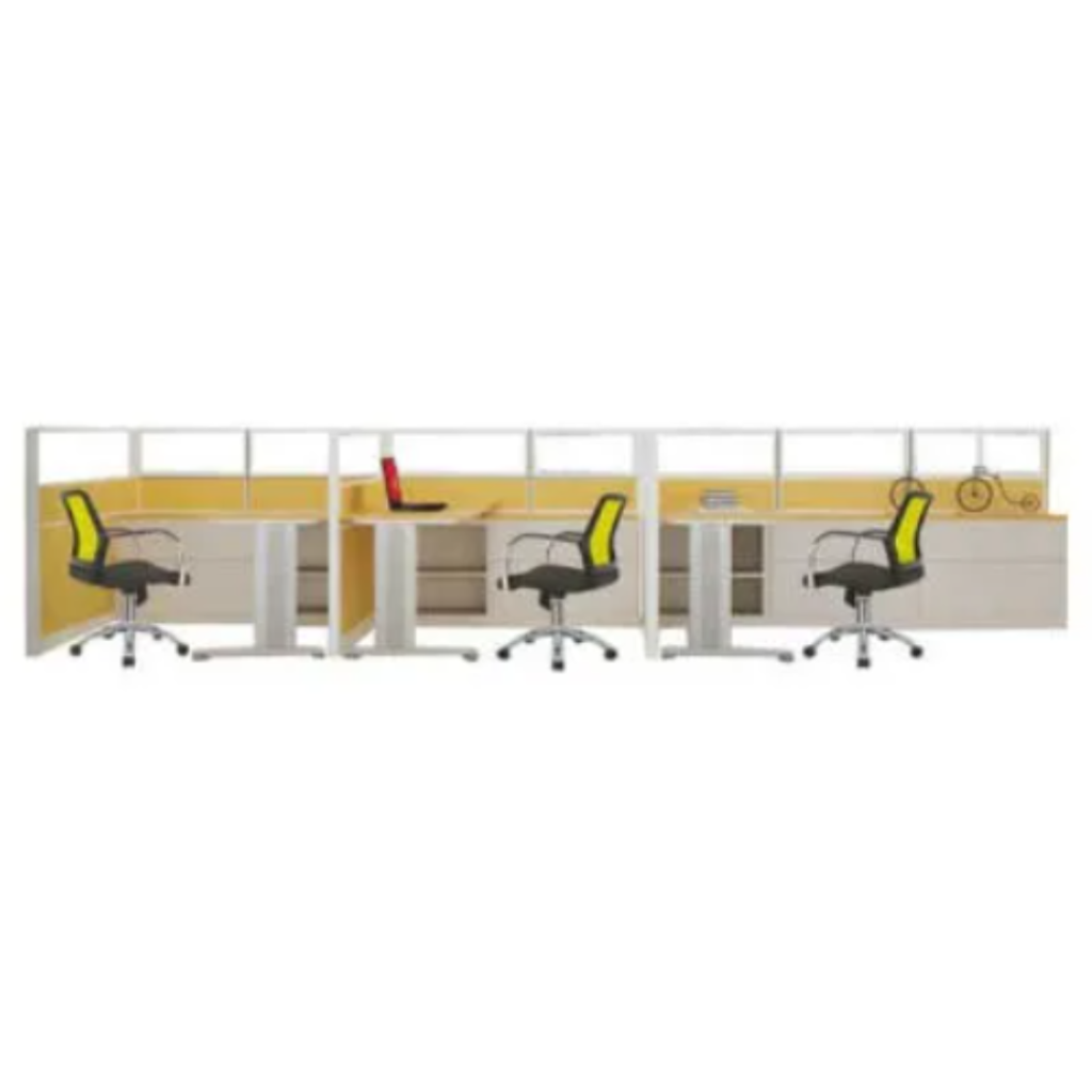 Meja Partisi Kantor Donati 3 Set + Laci