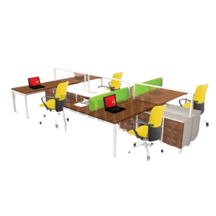 Meja Partisi Kantor Donati 4 Set