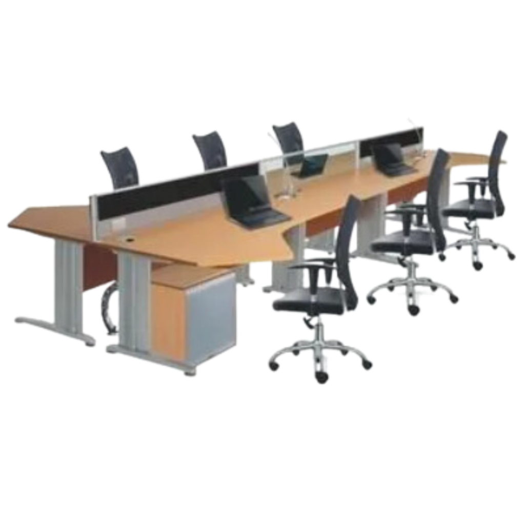 Meja Partisi Kantor Donati 6 Set + Laci