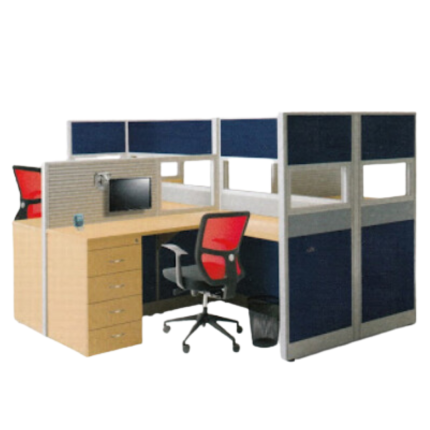 Meja Partisi Kantor Donati Skat 2 Set