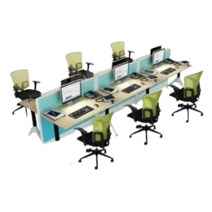 Meja Partisi Kantor Donati Slim 2.5cm 6 Set