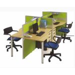 Meja Partisi Modera 3.4 WS 4 Staff