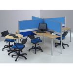 Meja Partisi Modera WS 4 Staff
