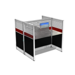 Meja Partisi Workstation Kantor Meja Kerja Kantor Aditech WS4FK_2D